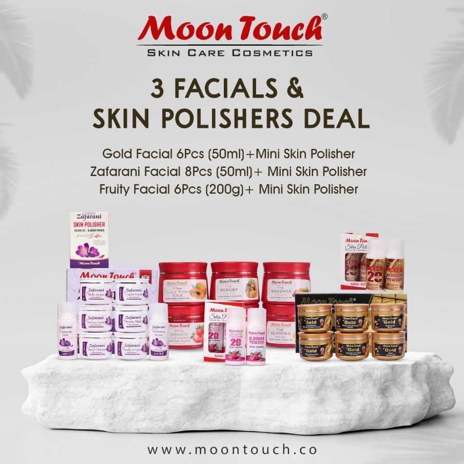*Product Name*: Moon Touch-3 Facials & Skin Polishers Deal + Free Sponge & FacialBand