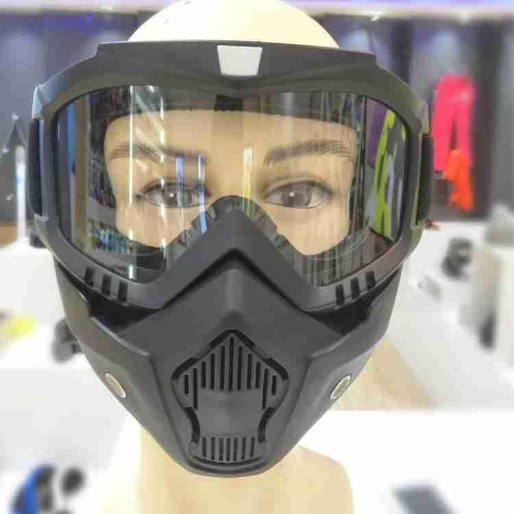 *Product Name*: Adjustable Blue & White Helmet Mask - 1 Pc for Ultimate Safety