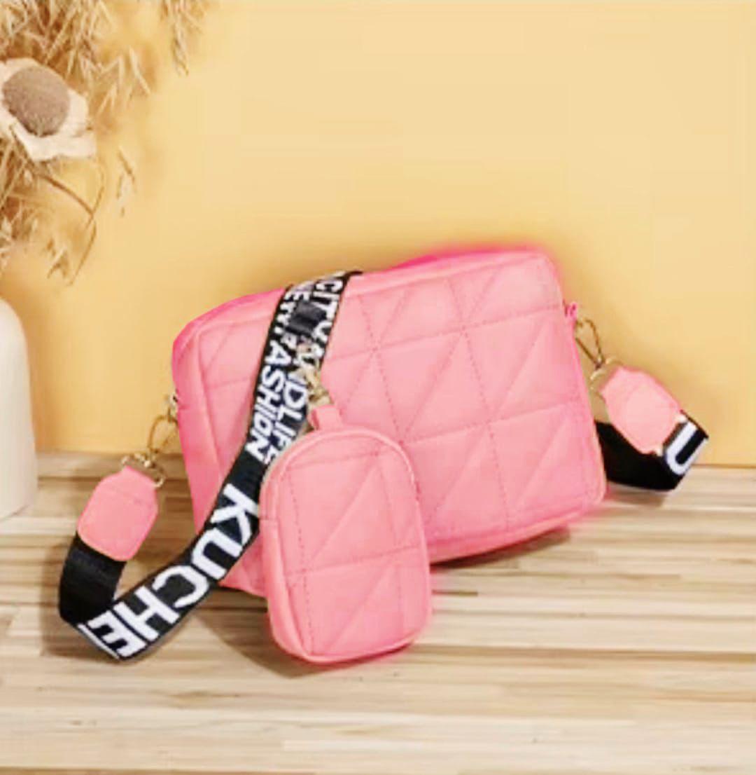 *Product Name*: Chic Girl's Multicolor PU Leather Crossbody Bag - 1 Pc