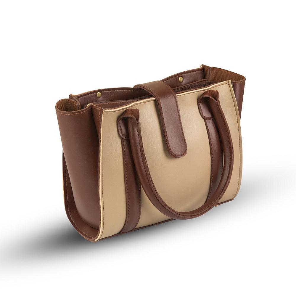 *Product Name*: BagX - Coral Beige PU Leather Shoulderbag, Beige