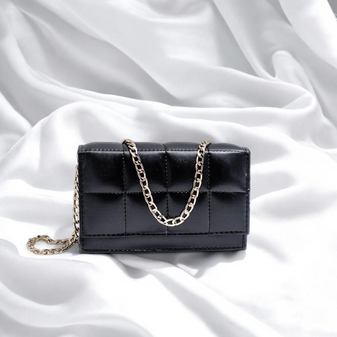 Product Name*: Girl's Stylish Black Crossbody Bag - 1 Pc