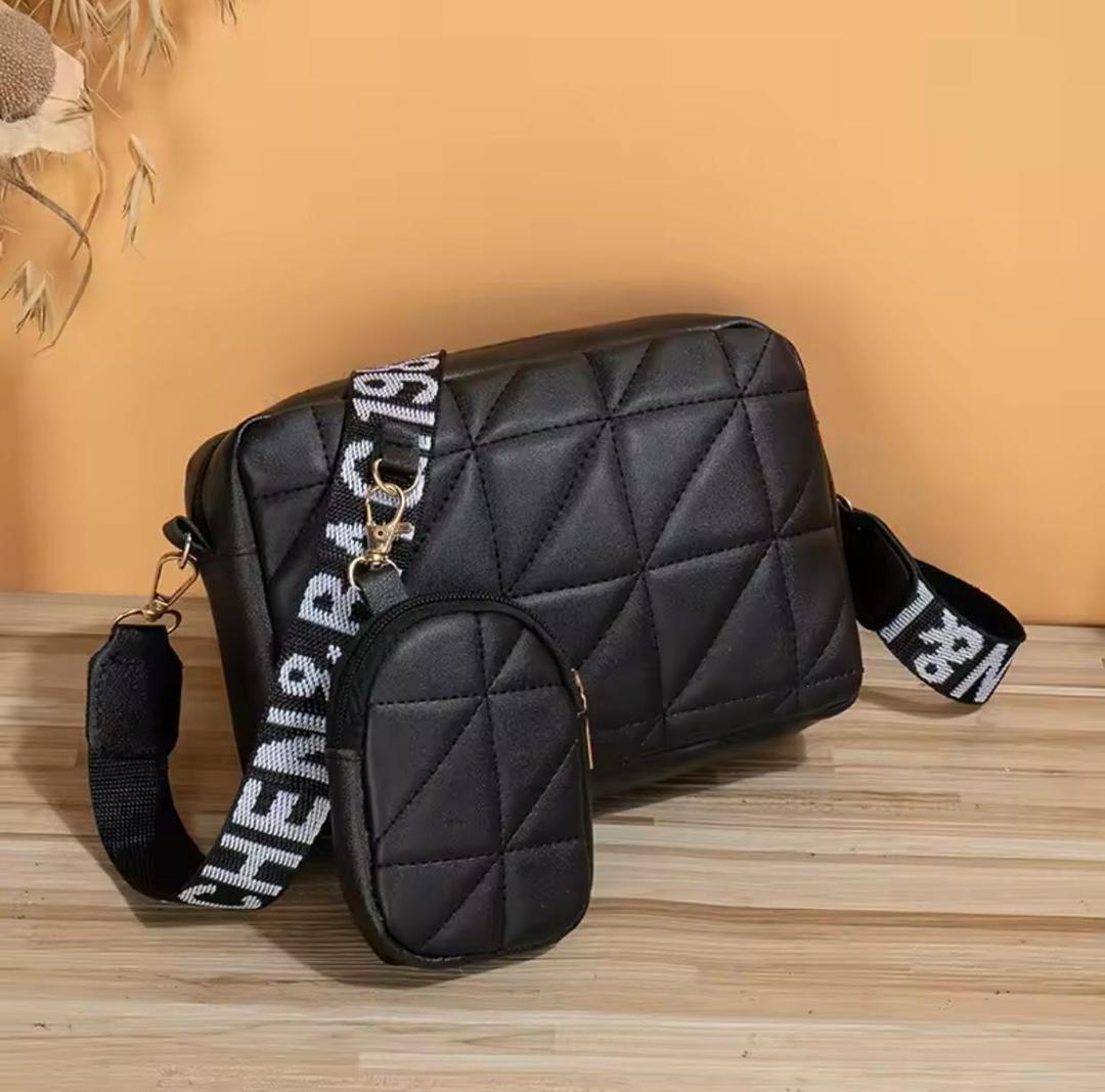 *Product Name*: Chic Girl's Multicolor PU Leather Crossbody Bag - 1 Pc