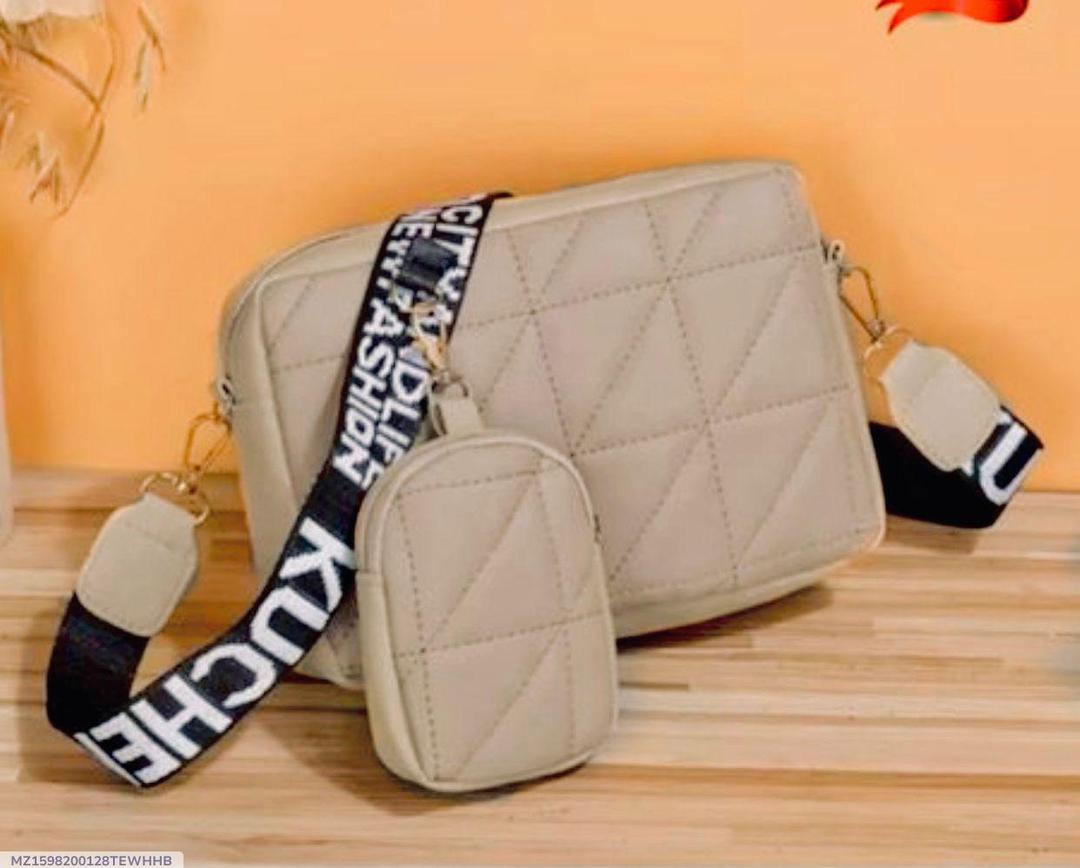 *Product Name*: Chic Girl's Multicolor PU Leather Crossbody Bag - 1 Pc